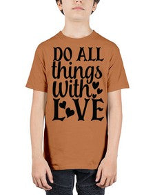do all things with love Style 129# - motivation - Youth Tee Unisex