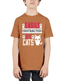 easily distracted by cats Style 47# - cats - Youth Tee Unisex