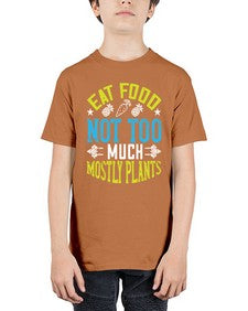 eat food not too much mostly plants 157# - vegan - Youth Tee Unisex