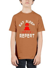 eat sleep hack repeat 48# - computer - Youth Tee Unisex