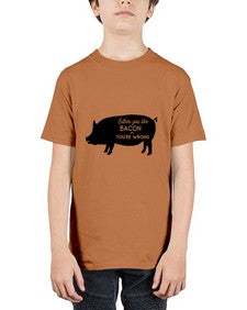 either you like bacon or youre wrong 949# - bacon - Youth Tee Unisex