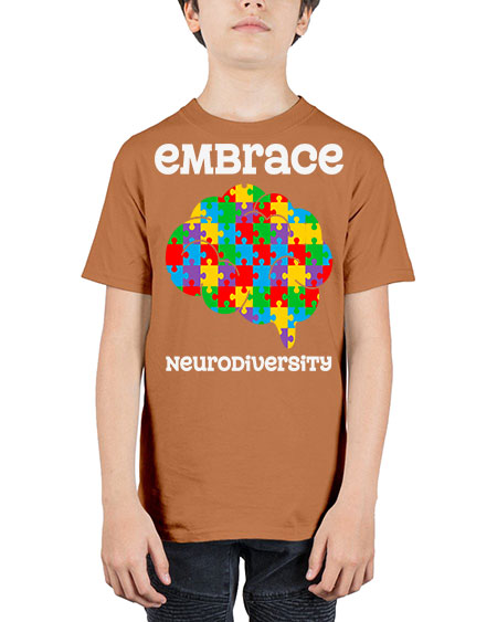 embrace neurodiversity autism awareness 87# - autism - Youth Tee Unisex