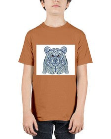 ethnic bear 416# - mandala - Youth Tee Unisex