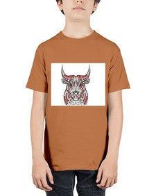 ethnic bull 418# - mandala - Youth Tee Unisex