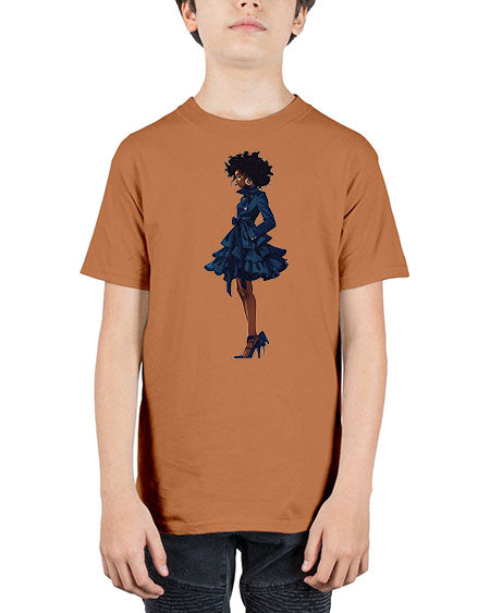 fashion girl in indigo 28# -  fashion - Youth Tee Unisex