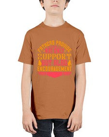 fathers provide not only support but also encouragement 195# - parents day - Youth Tee Unisex