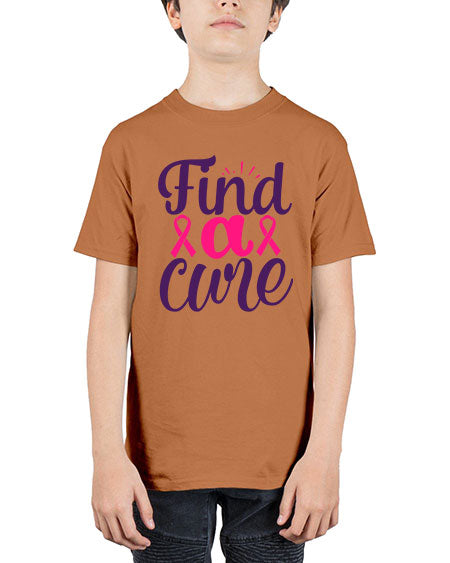 find a cure - breast cancer - Youth Tee Unisex