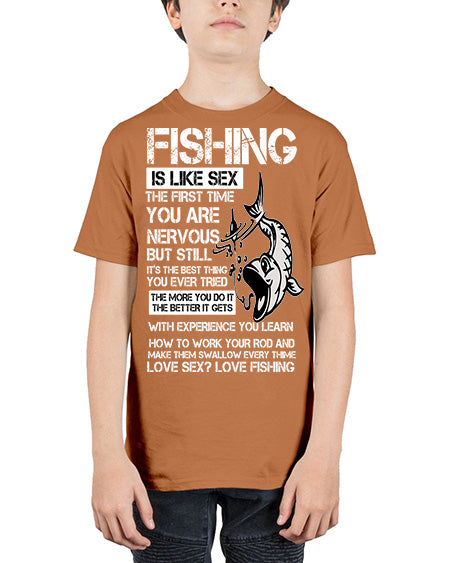 fishing 28# - shark-fish - Youth Tee Unisex