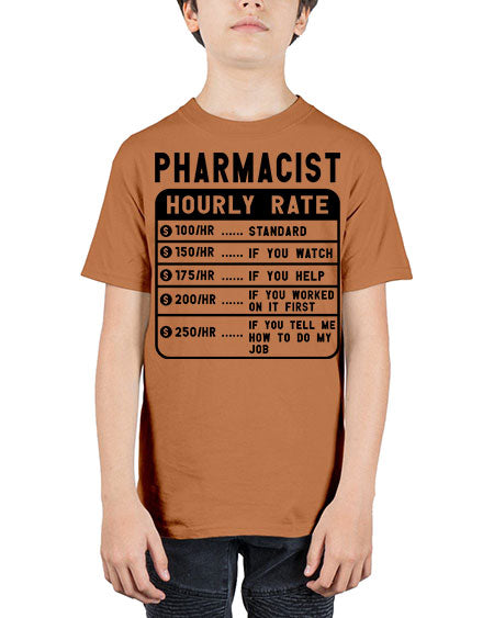 funny pharmacist hourly rate 808# - pharmacist - Youth Tee Unisex