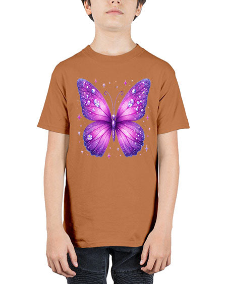 glitter butterfly 13# - butterfly - Youth Tee Unisex