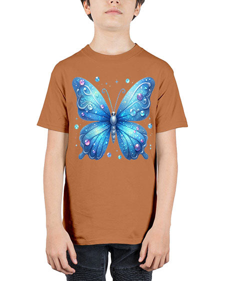glitter butterfly 17# - butterfly - Youth Tee Unisex
