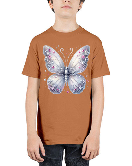 glitter butterfly 21# - butterfly - Youth Tee Unisex