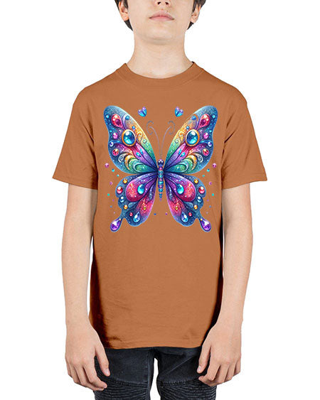 glitter butterfly 22# - butterfly - Youth Tee Unisex