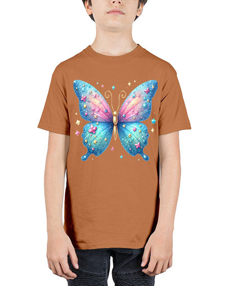 glitter butterfly 2# - butterfly - Youth Tee Unisex