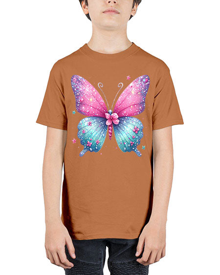 glitter butterfly 7# - butterfly - Youth Tee Unisex