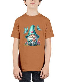 gnome with butterfly 14# - gnome - Youth Tee Unisex