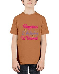 happiness is believing in unicorns 154# - unicorn - Youth Tee Unisex