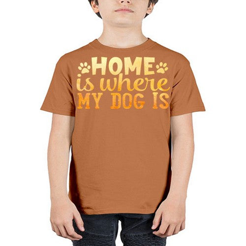 home is where my dog is 150# - dogs - Youth Tee Unisex