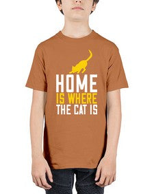 home is where the cat is Style 49# - cats - Youth Tee Unisex