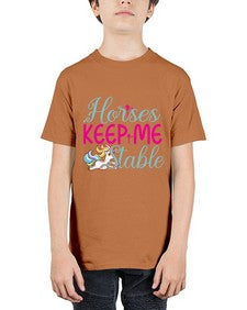 horses keep me stable 170# - unicorn - Youth Tee Unisex