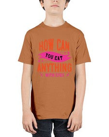 how can you eat anything with eyes 1064# - vegan - Youth Tee Unisex