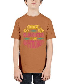 humane slaughter is an oxymoron 194# - vegan - Youth Tee Unisex
