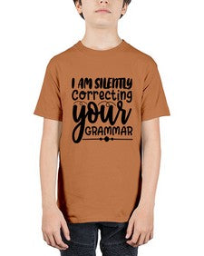 i am silently correcting your grammar 29# - sarcastic - Youth Tee Unisex
