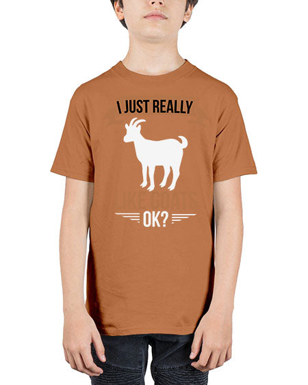 i just really like goats ok Style 3# - goat - Youth Tee Unisex