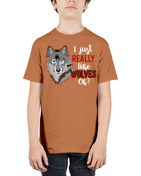 i just really like wolves - wolf - Youth Tee Unisex