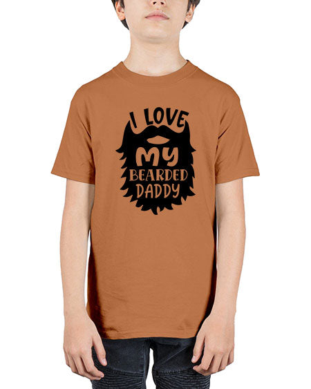 i love my bearded daddy Style 103# - baby - Youth Tee Unisex