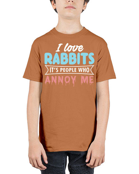 i love rabbits its people who annoy me - rabbit - Youth Tee Unisex