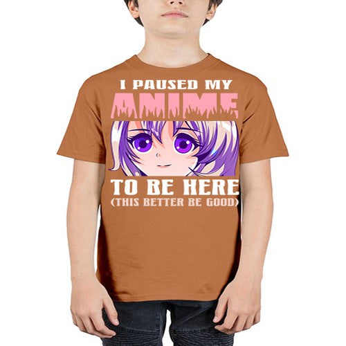i paused my anime to be here236# - anime - Youth Tee Unisex