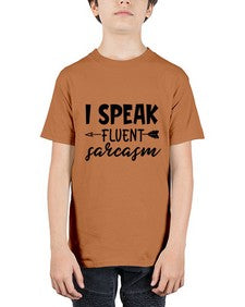 i speak fluent sarcasm 38# - sarcastic - Youth Tee Unisex