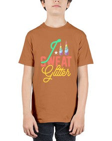 i sweat glitter 190# - unicorn - Youth Tee Unisex