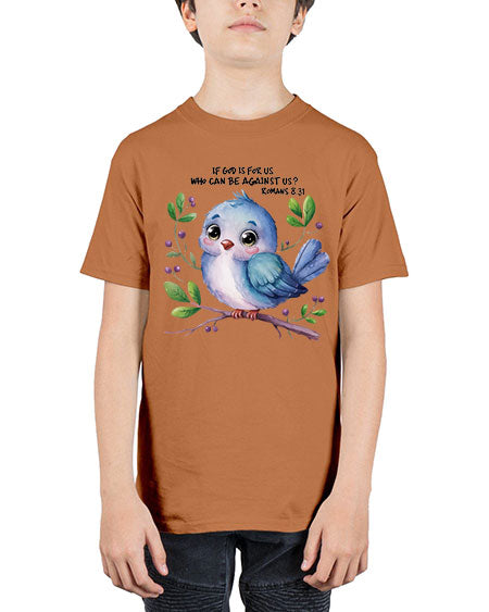 if god is for us who can be against us 47# - birds - Youth Tee Unisex