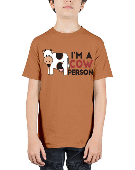 im a cow person - cow - Youth Tee Unisex