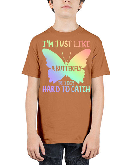 im just like a butterfly pretty to see - butterfly - Youth Tee Unisex
