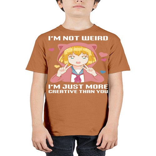 im not wierd im just more creative than you248# - anime - Youth Tee Unisex