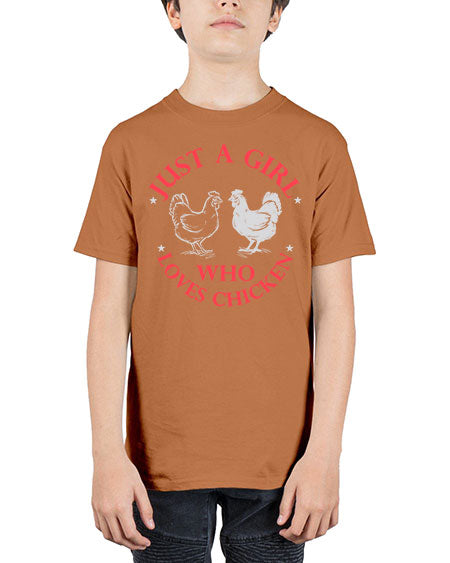 just a girl who loves chicken Style 3# - chicken - Youth Tee Unisex