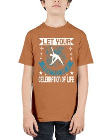 let your practice be a celebration of life  404# - yoga - Youth Tee Unisex