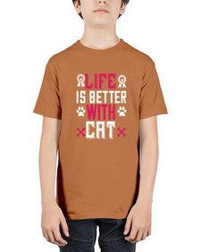 life is better with cat Style 65# - cats - Youth Tee Unisex