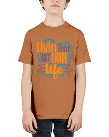 livin that first garde life 494# - first grade - Youth Tee Unisex