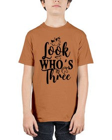look whos three 265# - unicorn - Youth Tee Unisex