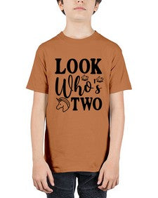 look whos two 267# - unicorn - Youth Tee Unisex