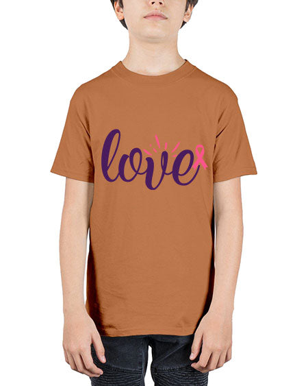 love Style 7# - breast cancer - Youth Tee Unisex