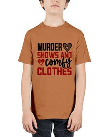 murder shows and comfy clothes 944# - true crime - Youth Tee Unisex