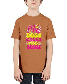 my boss calls me mom 312# - unicorn - Youth Tee Unisex