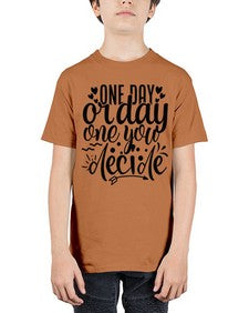 one day or day one you decide Style 81# - motivation - Youth Tee Unisex