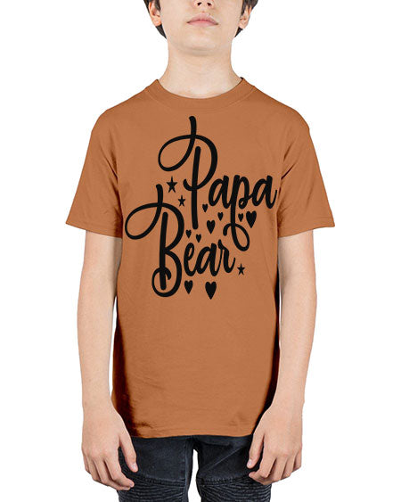 papa bear 219# - bears - animals - Youth Tee Unisex