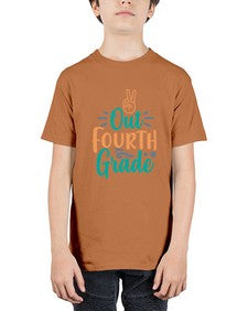 peace out fourth grade 626# - fourth grade - Youth Tee Unisex